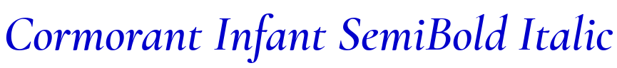 Cormorant Infant SemiBold Italic الخط